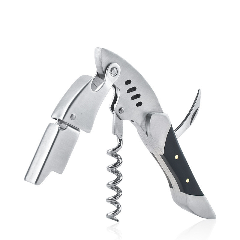 BR-WO58 Shark Shape Corkscrew with Ebony Wood